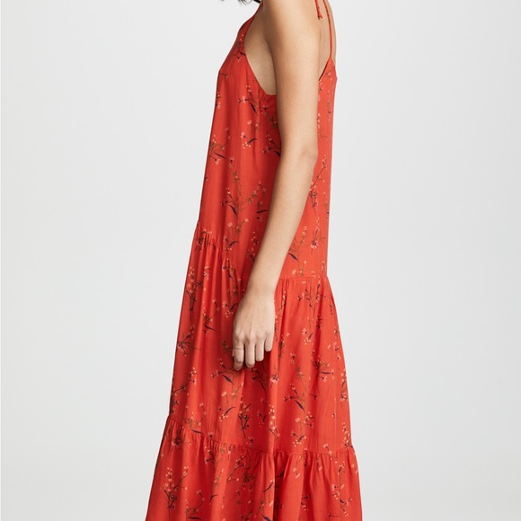 Kos Resort - Red Floral Sundress - Medium - Picture 5 of 11